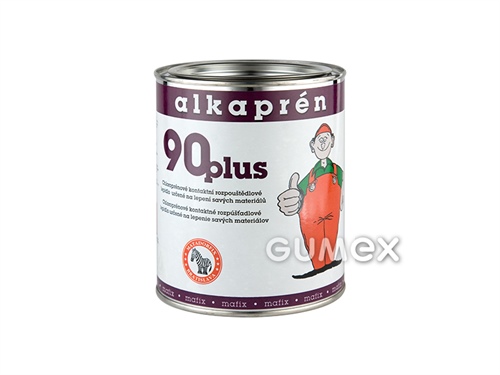 Beztoluenové lepidlo Alkaprén 90 PLUS, lepí savé materiály, 0,5l, beton, textil, překližka, dřevo